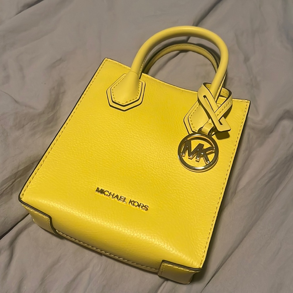 Michael Kors Mercer Extra-Small Pebbled Leather Crossbody Bag